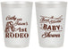 Personalized Baby Shower 20 oz Frosted Cups - Rodeo Boot Scootin | 90103