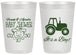 Personalized Baby Shower 20 oz Frosted Cups - Tractor | 90109