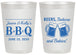 Personalized Baby Shower 20 oz Frosted Cups - Beers Bbq Babies | 90111