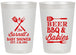 Personalized Baby Shower 20 oz Frosted Cups - Beers Bbq Babies | 90113