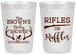 Personalized Baby Shower 20 oz Frosted Cups - Rifles Or Ruffles | 90122
