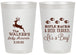 Personalized Baby Shower 20 oz Frosted Cups - Rifle Racks Deer Tracks | 90128