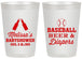 Personalized Baby Shower 20 oz Frosted Cups - Baseball Beer Diapers | 90132