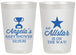 Personalized Baby Shower 20 oz Frosted Cups - Allstar On The Way | 90140