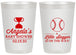 Personalized Baby Shower 20 oz Frosted Cups - Baseball Little Slugger | 90145