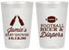 Personalized Baby Shower 20 oz Frosted Cups - Football Beer Diapers | 90148