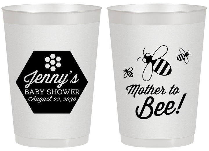 Personalized Baby Shower 20 oz Frosted Cups - Mother To Bee | 90153
