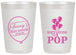 Personalized Baby Shower 20 oz Frosted Cups - Shes Going To Pop | 90160