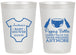 Personalized Baby Shower 20 oz Frosted Cups - Popping Bottles | 90169