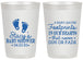 Personalized Baby Shower 20 oz Frosted Cups - Footprints | 90176