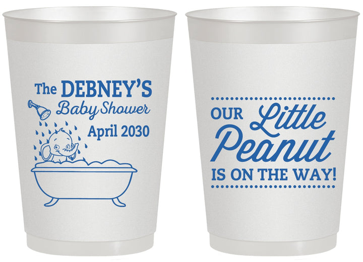 Personalized Baby Shower 20 oz Frosted Cups - Little Peanut | 90180