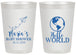 Personalized Baby Shower 20 oz Frosted Cups - Hello World | 90185