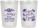 Personalized Bridal Shower 22 oz Frosted Cups - Here Comes The Bride | 100000