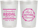 Personalized Bridal Shower 22 oz Frosted Cups - She's Getting Married | 100003
