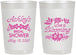 Personalized Bridal Shower 22 oz Frosted Cups - Love Is Blooming | 100007