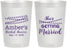Personalized Bridal Shower 22 oz Frosted Cups - She's Getting Married | 100008