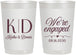 Personalized Engagement 22 oz Frosted Cups - We Are Engaged | 10001