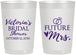 Personalized Bridal Shower 22 oz Frosted Cups - Future Mrs | 100012