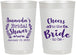 Personalized Bridal Shower 22 oz Frosted Cups - Cheers To The Bride | 100014