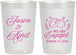 Personalized Engagement 22 oz Frosted Cups - We Are Engaged | 10003