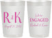 Personalized Engagement 22 oz Frosted Cups - We Are Engaged | 10011