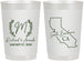 Personalized Wedding 22 oz Frosted Cups - California | 104