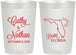 Personalized Wedding 22 oz Frosted Cups - Florida | 108