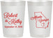 Personalized Wedding 22 oz Frosted Cups - Georgia | 109