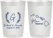 Personalized Wedding 22 oz Frosted Cups - Hawaii | 110