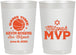 Personalized Bar Mitzvah 22 oz Frosted Cups - 13th Birthday Basketball | 110001