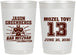 Personalized Bar Mitzvah 22 oz Frosted Cups - 13th Birthday Football | 110002
