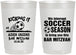 Personalized Bar Mitzvah 22 oz Frosted Cups - 13th Birthday Soccer | 110009