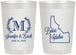 Personalized Wedding 22 oz Frosted Cups - Idaho | 111