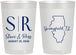 Personalized Wedding 22 oz Frosted Cups - Illinois | 112