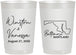 Personalized Wedding 22 oz Frosted Cups - Maryland | 119