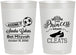 Personalized Bat Mitzvah 22 oz Frosted Cups - 12th Birthday Soccer | 120014
