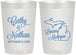 Personalized Wedding 22 oz Frosted Cups - Michigan | 121