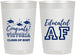 Personalized Graduation 22 oz Frosted Cups - Class Of 2027 Educated Af | 130017