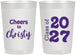 Personalized Graduation 22 oz Frosted Cups - Class Of 2027 Cheers | 130037