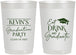 Personalized Graduation 22 oz Frosted Cups - Class Of 2027 Eat Drink Graduate | 130043