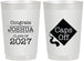 Personalized Graduation 22 oz Frosted Cups - Class Of 2027 Caps Off | 130045
