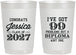 Personalized Graduation 22 oz Frosted Cups - Class Of 2027 99 Problems | 130047