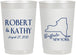 Personalized Wedding 22 oz Frosted Cups - New York | 131