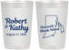 Personalized Wedding 22 oz Frosted Cups - Rhode Island | 138