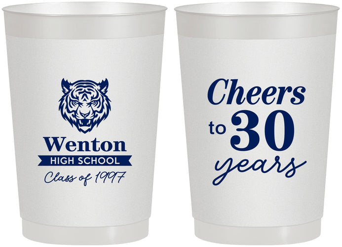 Personalized Class Reunion 22 oz Frosted Cups - Class Of 1997 30 Year | 140002