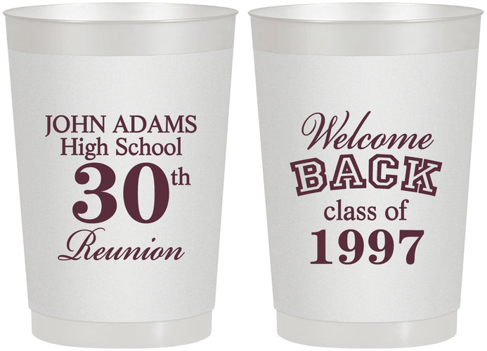 Personalized Class Reunion 22 oz Frosted Cups - Class Of 1997 30 Year | 140007