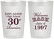 Personalized Class Reunion 22 oz Frosted Cups - Class Of 1997 30 Year | 140007