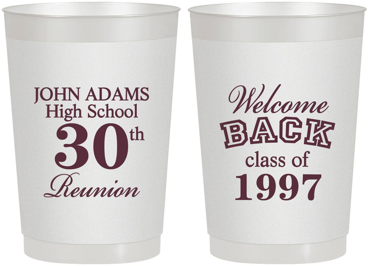 Personalized Class Reunion 22 oz Frosted Cups - Class Of 1997 30 Year | 140007