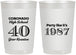 Personalized Class Reunion 22 oz Frosted Cups - Class Of 1987 40 Year | 140008
