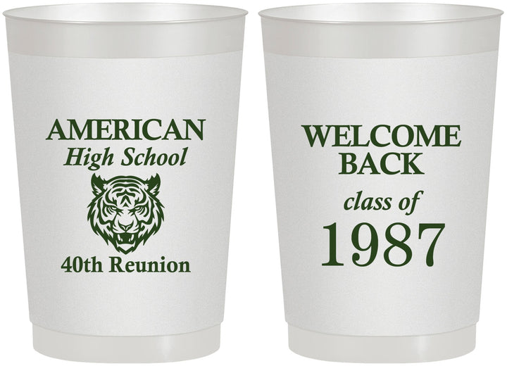 Personalized Class Reunion 22 oz Frosted Cups - Class Of 1987 40 Year | 140013